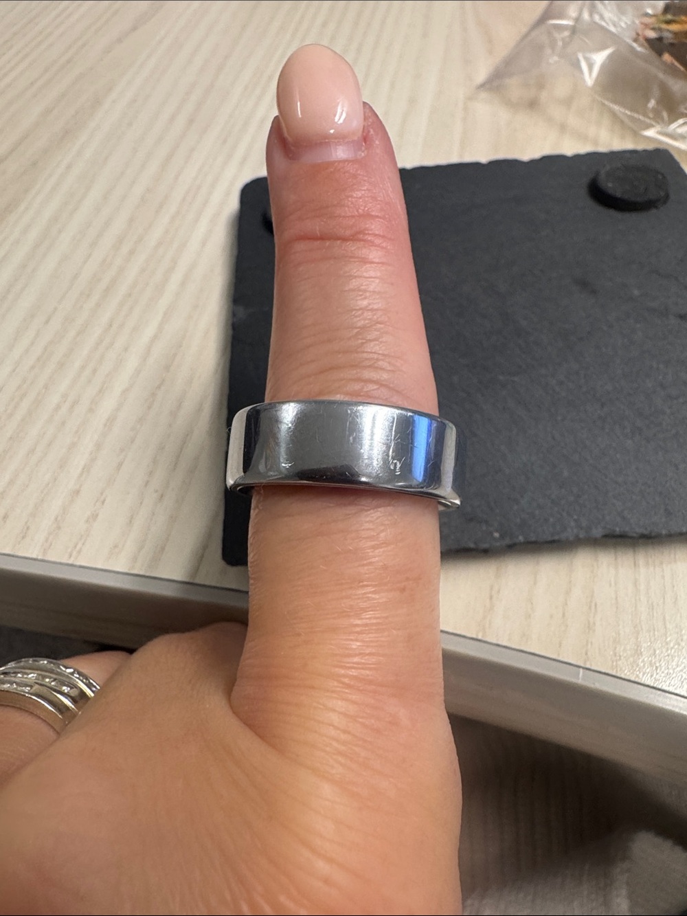 Oura Ring 4 Smart Ring Size 10 - Silver High-Polish